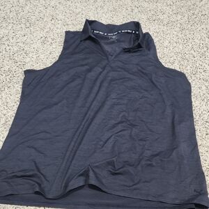 Women's Sleeveless Navy Golf Top